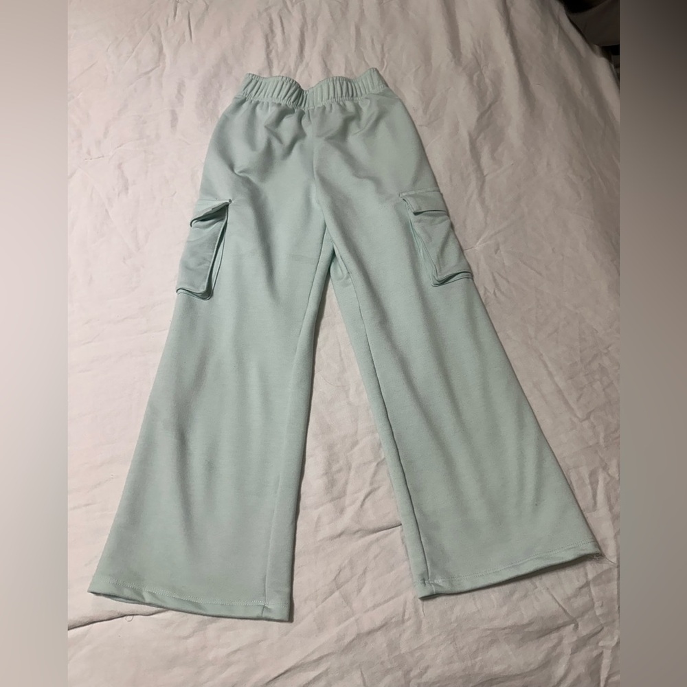 BearPaw Mint Green Cargo Pants for Kids